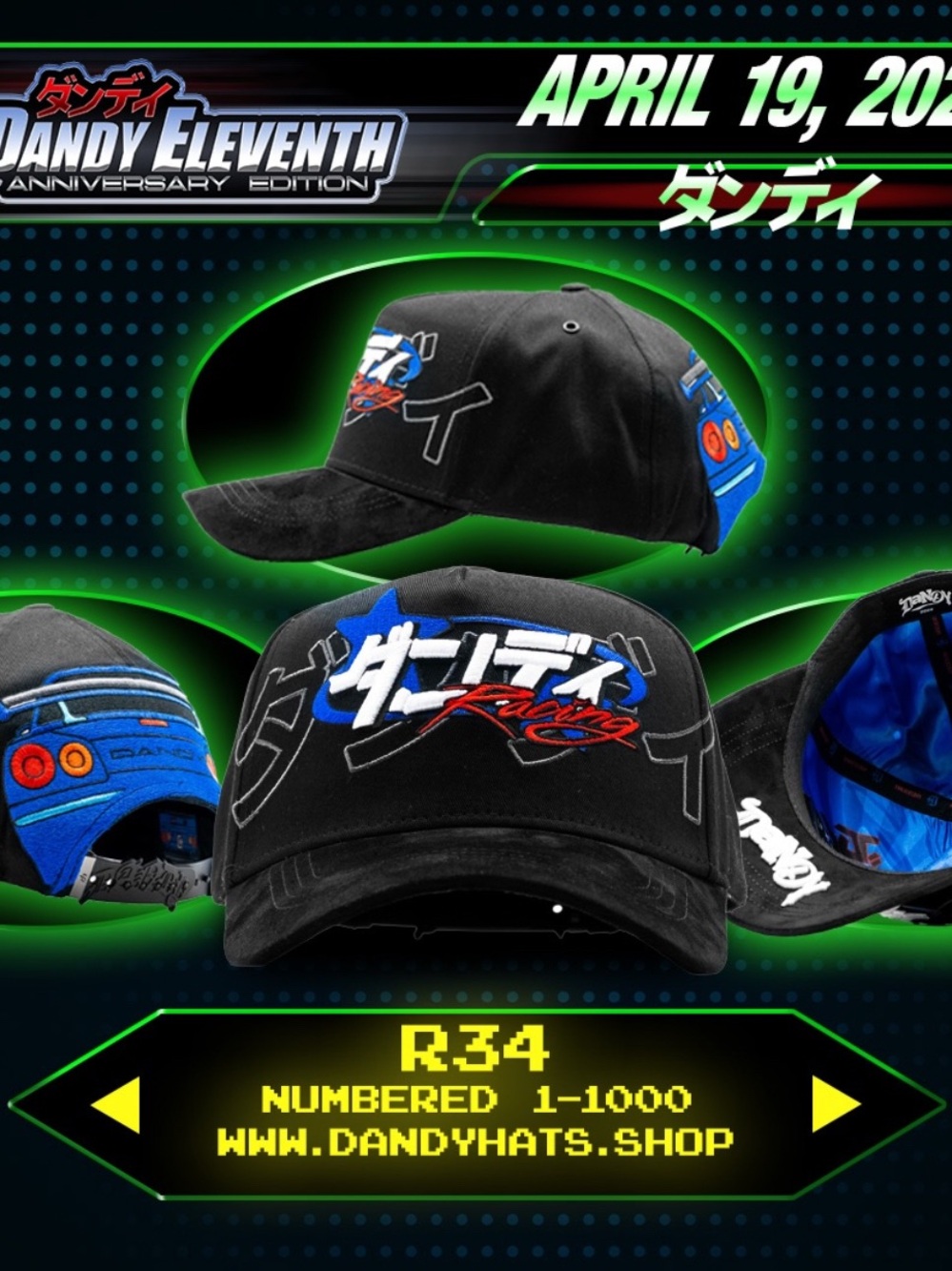 Dandy Hats R34 11 Anniversary 1/1000